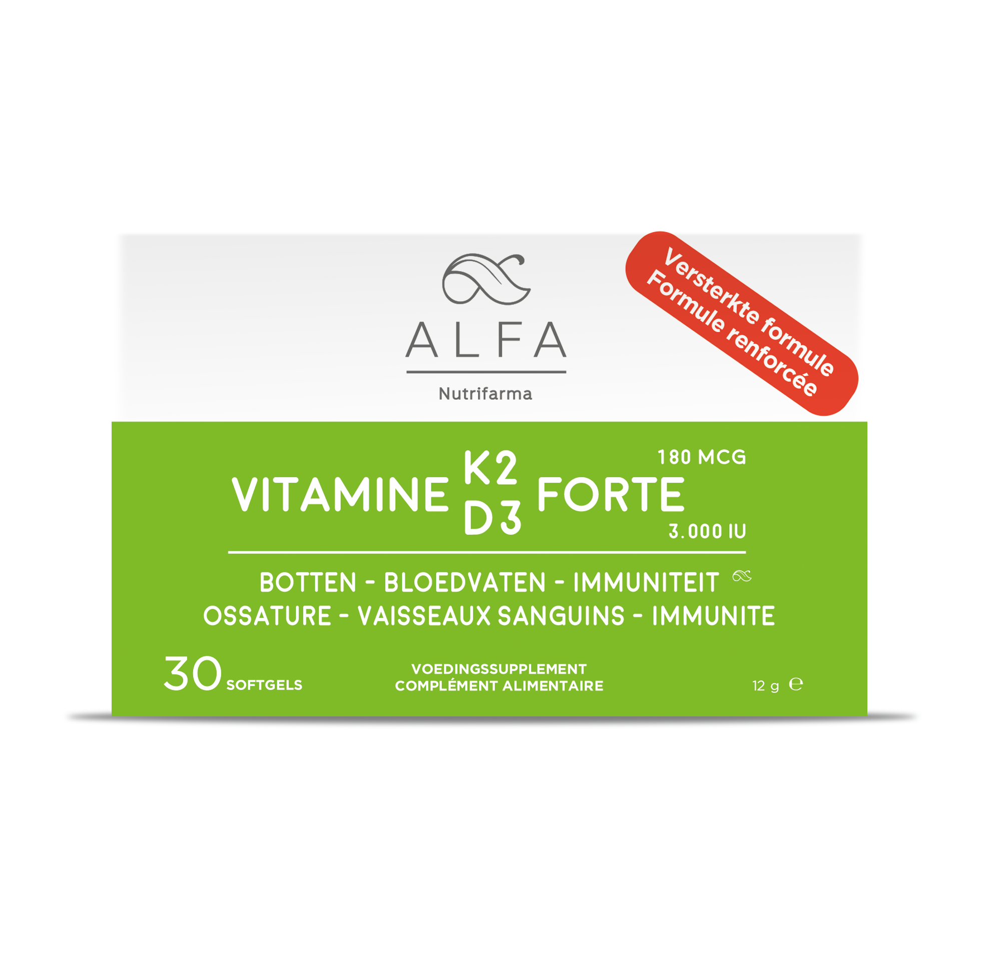 Vitamine K2D3 Forte NF - 30 softgels