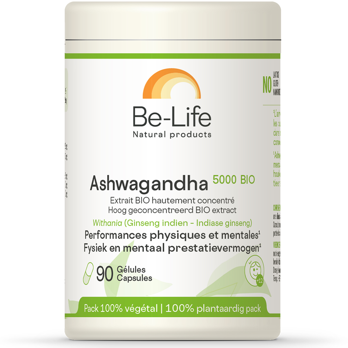 Ashwagandha 5000 BIO (Ginseng indien) - 90 gél