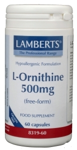 L-Ornithine (500 mg) - 60 Vegcaps°°